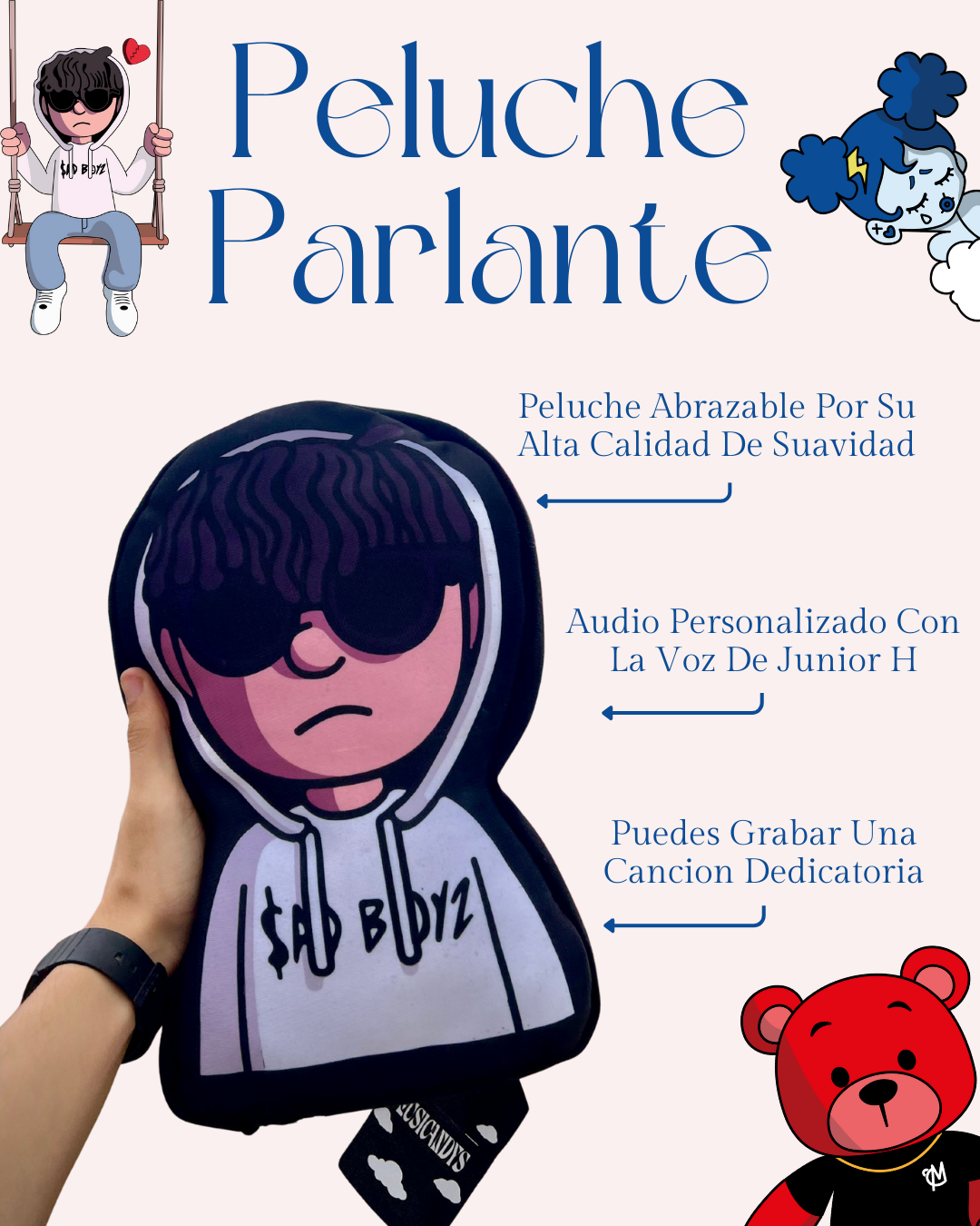 PELUCHE PARLANTE - JUNIOR H